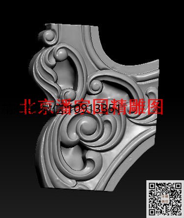 展成 第35批3-6_圆雕图立体雕花桌腿3d打印洋花沙发腿圆柱木雕柱腿精雕图浮雕图